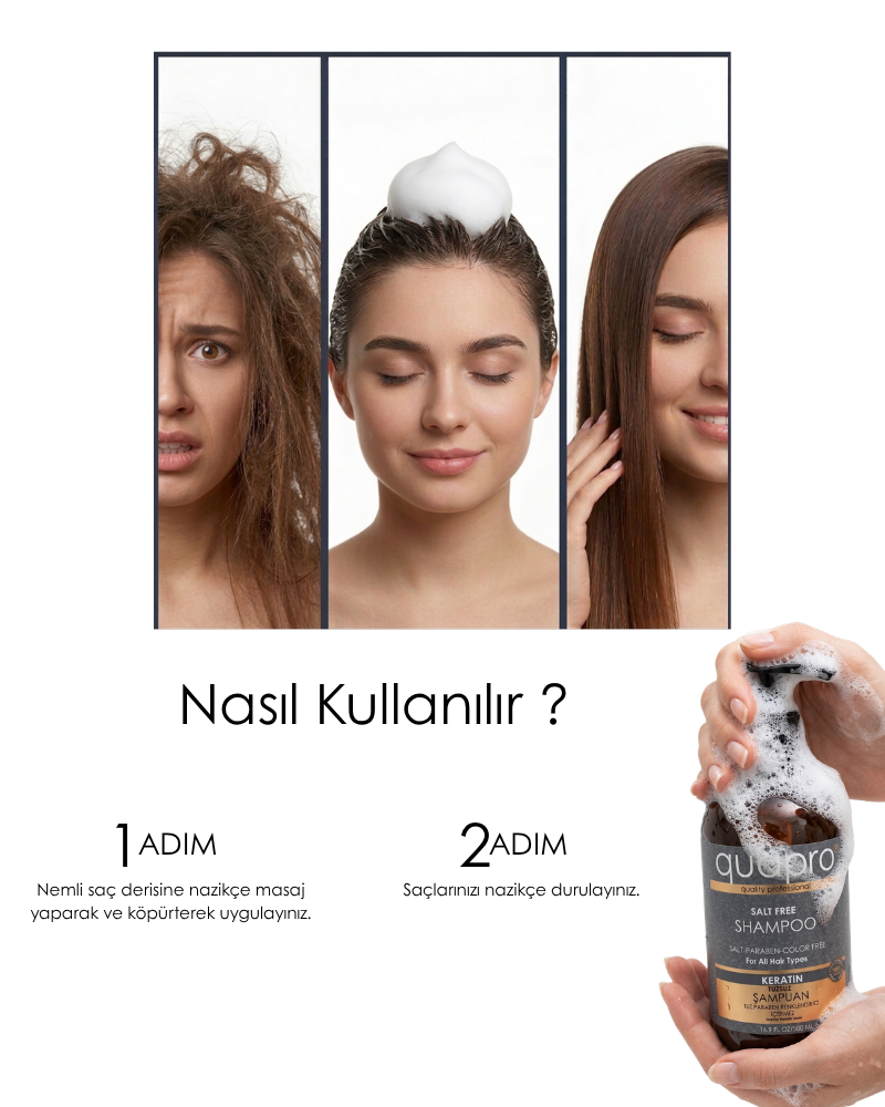 Quapro Keratin Şampuan 500 ML - QUAPRO (1)