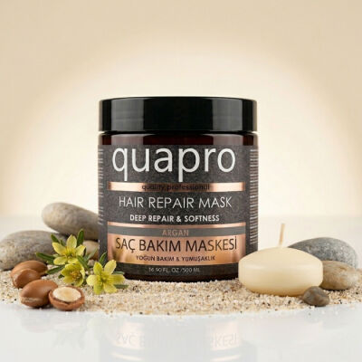 Quapro Saç Bakım Maskesi Argan 500 ML - 2