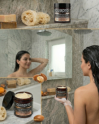 Quapro Saç Bakım Maskesi Argan 500 ML - 4