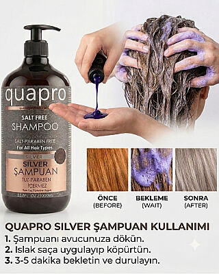 Quapro Silver Şampuan 1000 ML - 3