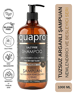 Quapro Tuzsuz Argan Şampuan 1000 ML - 1