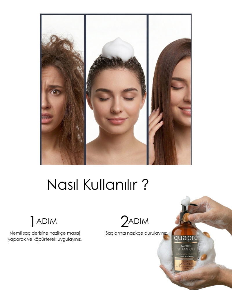 Quapro Tuzsuz Argan Şampuan 1000 ML - 3