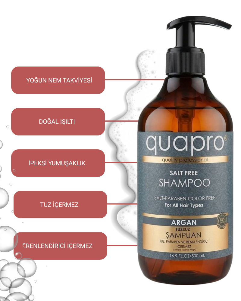 Quapro Argan Şampuan 500 ML - QUAPRO (1)