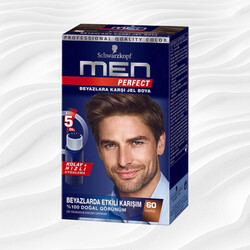 Men Perfect Jel Saç Boyası 60 Kahve - 1