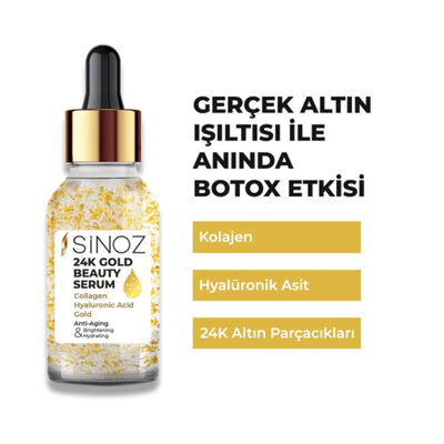 Sinoz 24K Altın Yüz Bakım Serumu 30 ML - 1