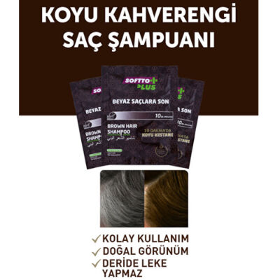 Softto Plus Koyu Kestane Şampuan 21 ML - 2