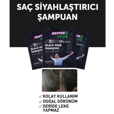 Softto Plus Siyah Şampuan 21 ML - 2