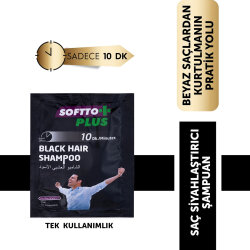 Softto Plus Siyah Şampuan 21 ML - SOFTTO PLUS
