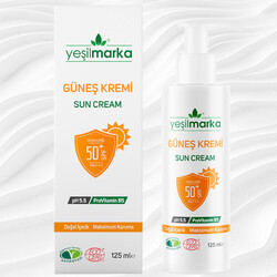 Yeşilmarka Güneş Kremi Spf + 50 / 125 ML - YEŞİLMARKA