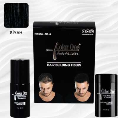 Color One Hair Powder Set Black - 1