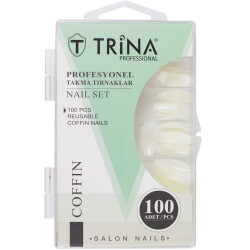 Trina Takma Tırnak 100 Lü Coffin - TRİNA