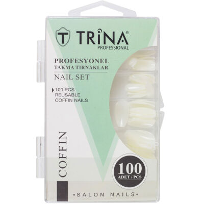 Trina Takma Tırnak 100 Lü Coffin - 1