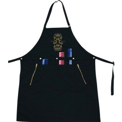 Dinçer Vip Gold Barber Apron Barber Shop Rpinted Boya Önlüğü - DİNÇER