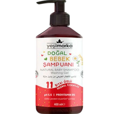 Yeşilmarka Doğal Bebek Şampuanı Çilekli 400ML - 1
