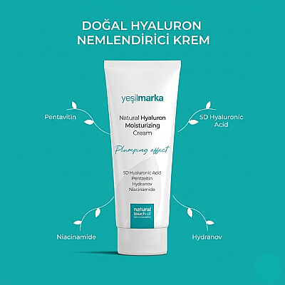 Yeşilmarka Doğal Hyaluron Nemlendirici Krem 50 ML - 3