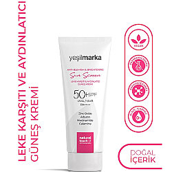 Yeşilmarka Leke Karşıtı Renkli Güneş Kremi 50 Spf 50 ML - YEŞİLMARKA (1)
