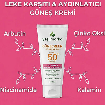 Yeşilmarka Leke Karşıtı Renkli Güneş Kremi 50 Spf 50 ML - 3