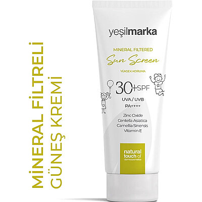 Yeşilmarka Mineral Filtre Çocuk Güneş Kremi 30 Spf 50 ML - YEŞİLMARKA
