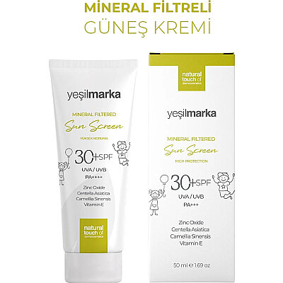 Yeşilmarka Mineral Filtre Çocuk Güneş Kremi 30 Spf 50 ML - 4