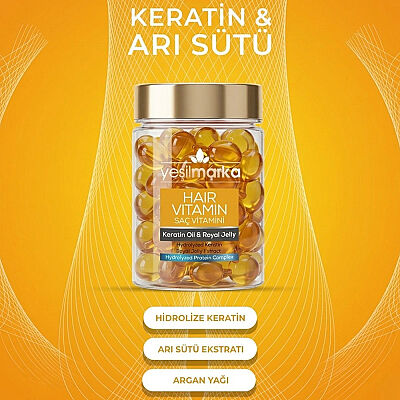 Yeşilmarka Saç Vitamini Keratin Yağı 15 ML - 2